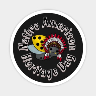 Native American Heritage Day Ladybug Magnet